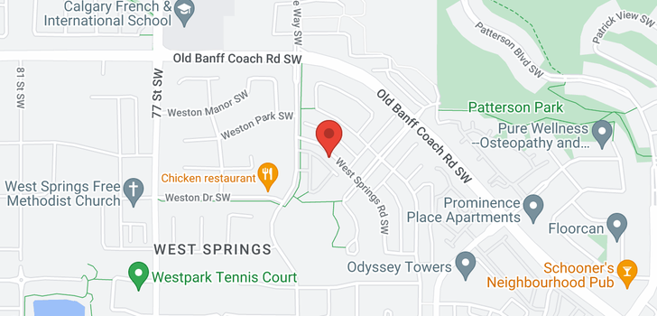 map of 130 WEST SPRINGS RD SW